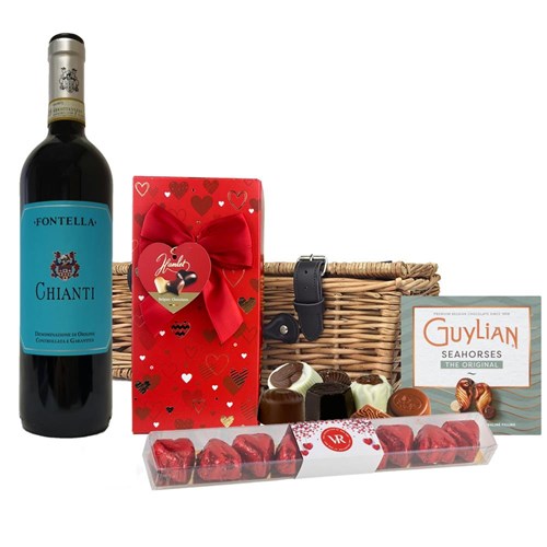 Chianti Fontella DOCG 75cl Red Wine And Chocolate Love You Hamper